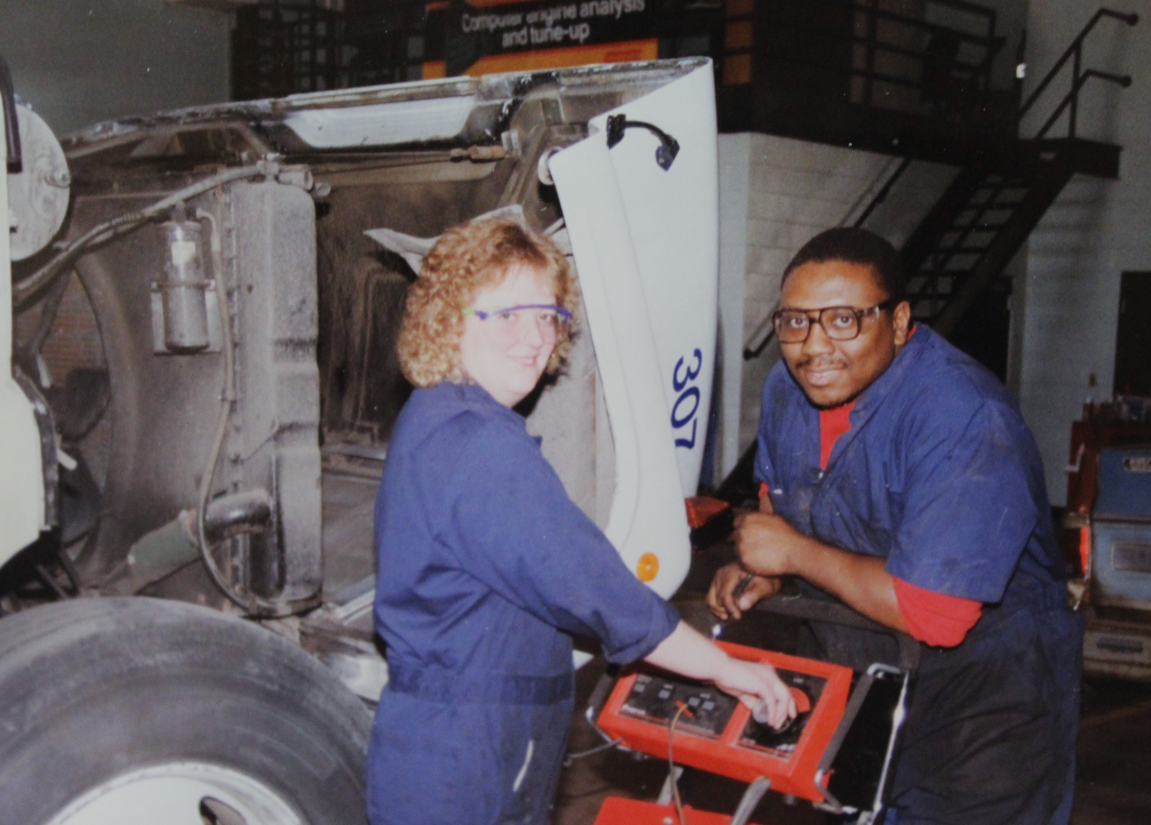 The Auto Service Tech classroom in Moorhead, in 1995