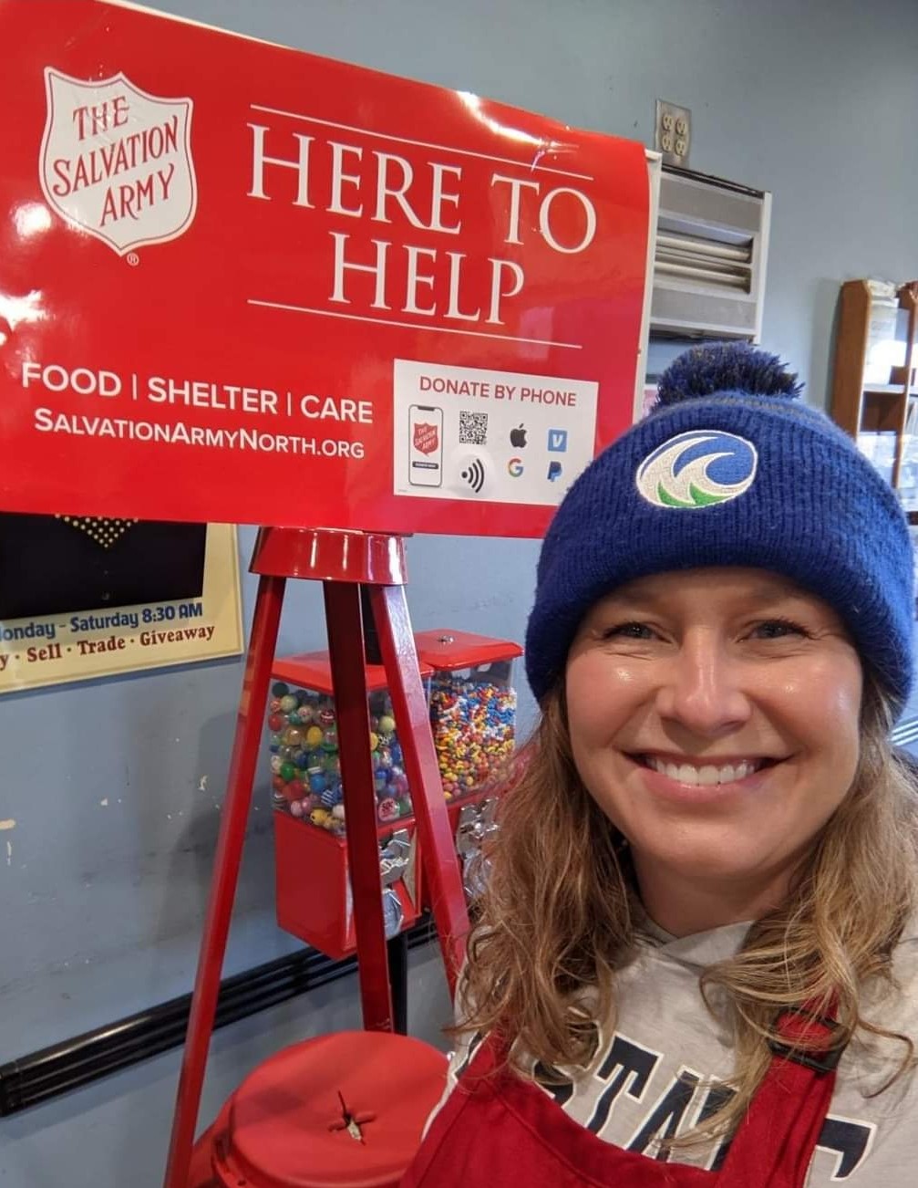 2023 Salvation Army bell ringing Shannon Britten