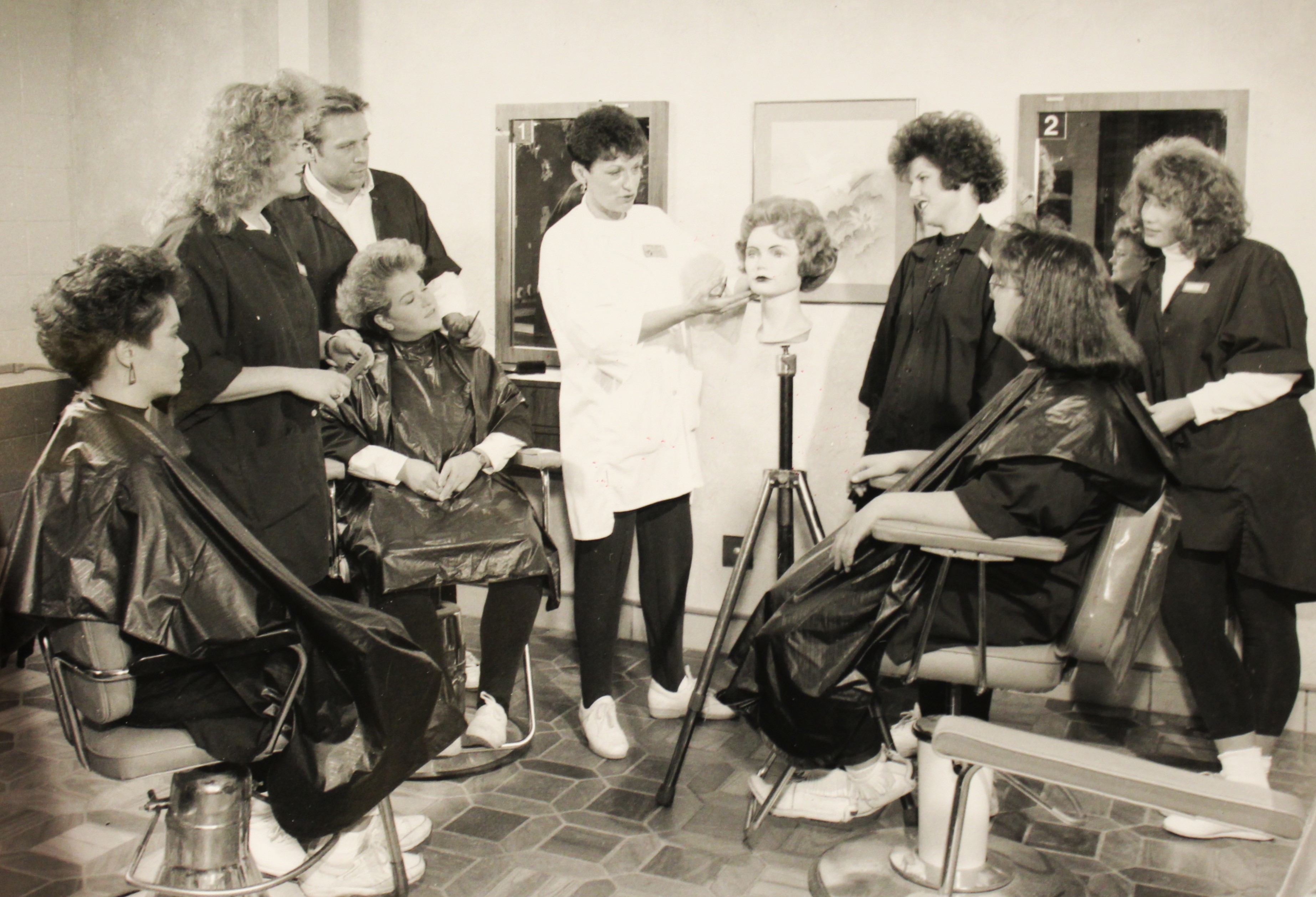The cosmetology program in Wadena, in 1994.