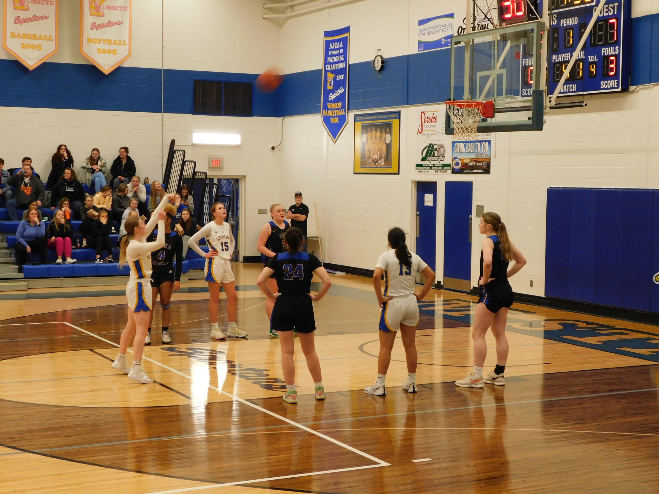 Spartan women's basketball freethrow