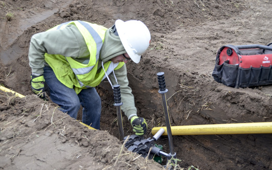 Gas Utility trench