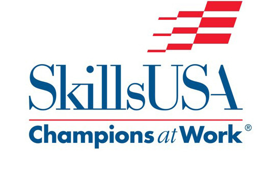 SkillsUSA logo, "Champions at Work" thumbnail