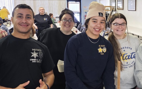 M State Criminal Justice students serve Pancake Breakfasts with the Moorhead Masonic Family