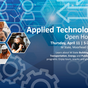 Applied Technology open house showing picture and date